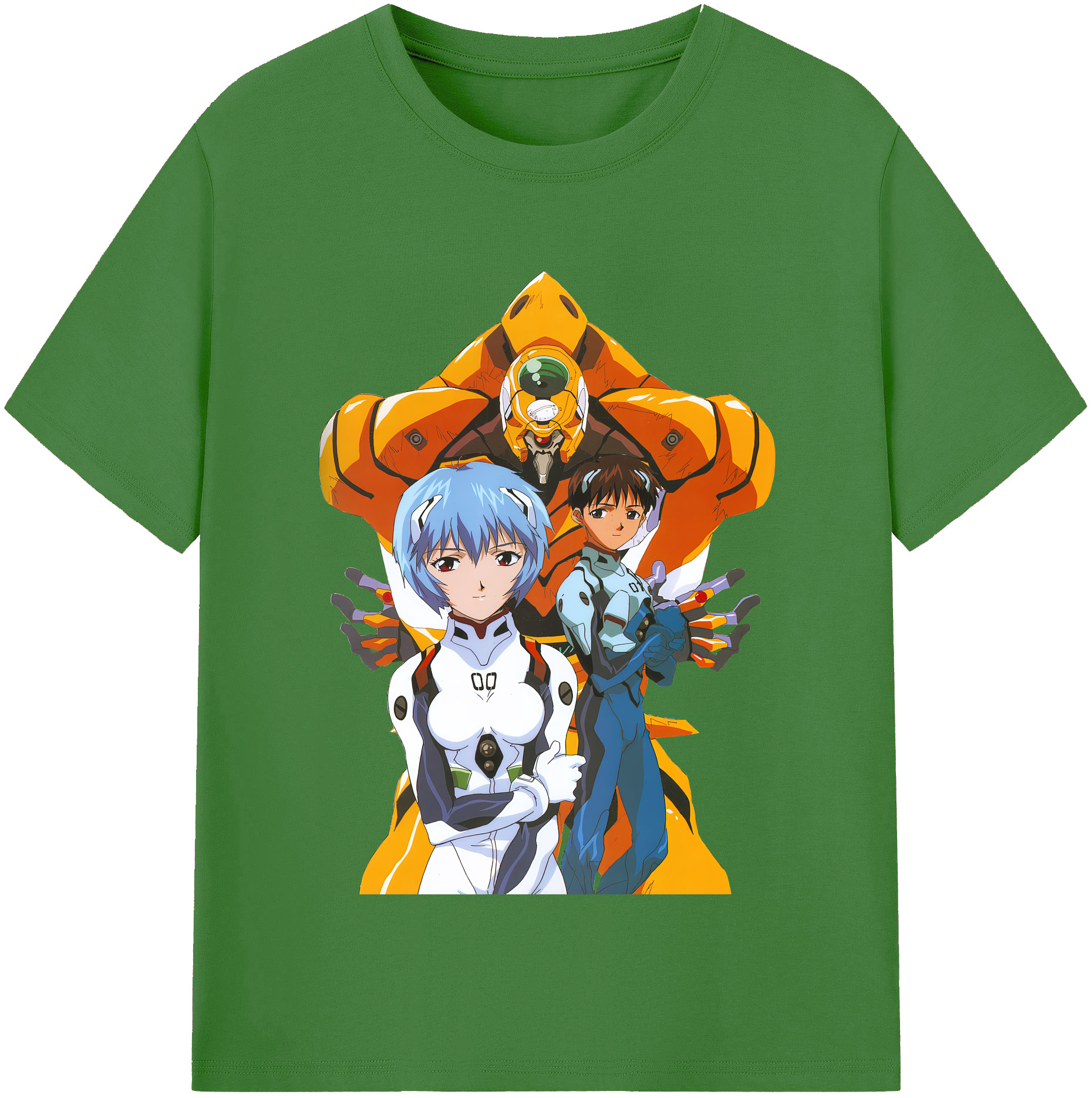 （画像用） EVA 新世紀エヴァンゲリオン レディースカジュアルプリントTシャツ（綿100％）